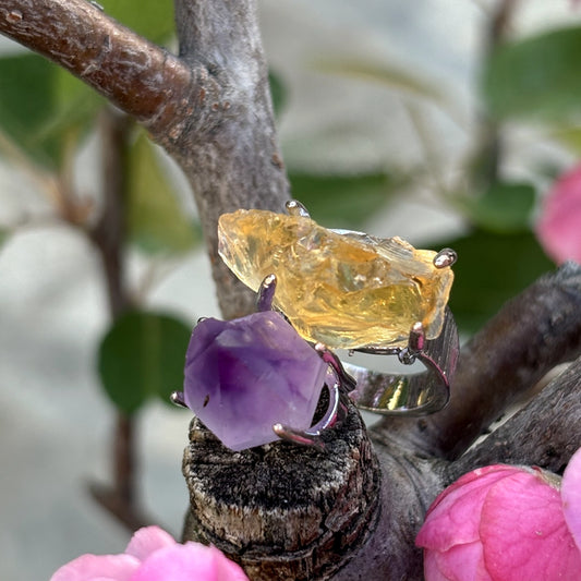 Amethyst & citrine Ring