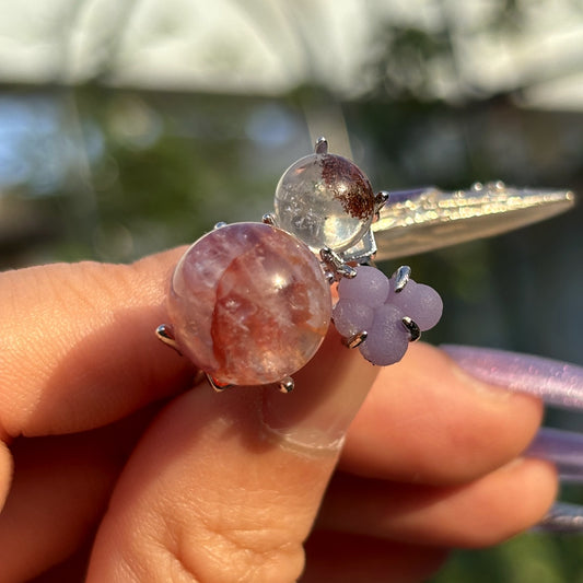 3 Gems Crystal Ring