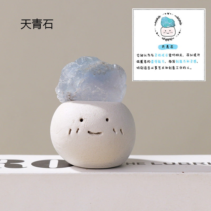 Crystal Flower Pot Decoration