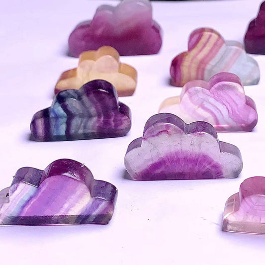 1pc Fluorite Caved Could
